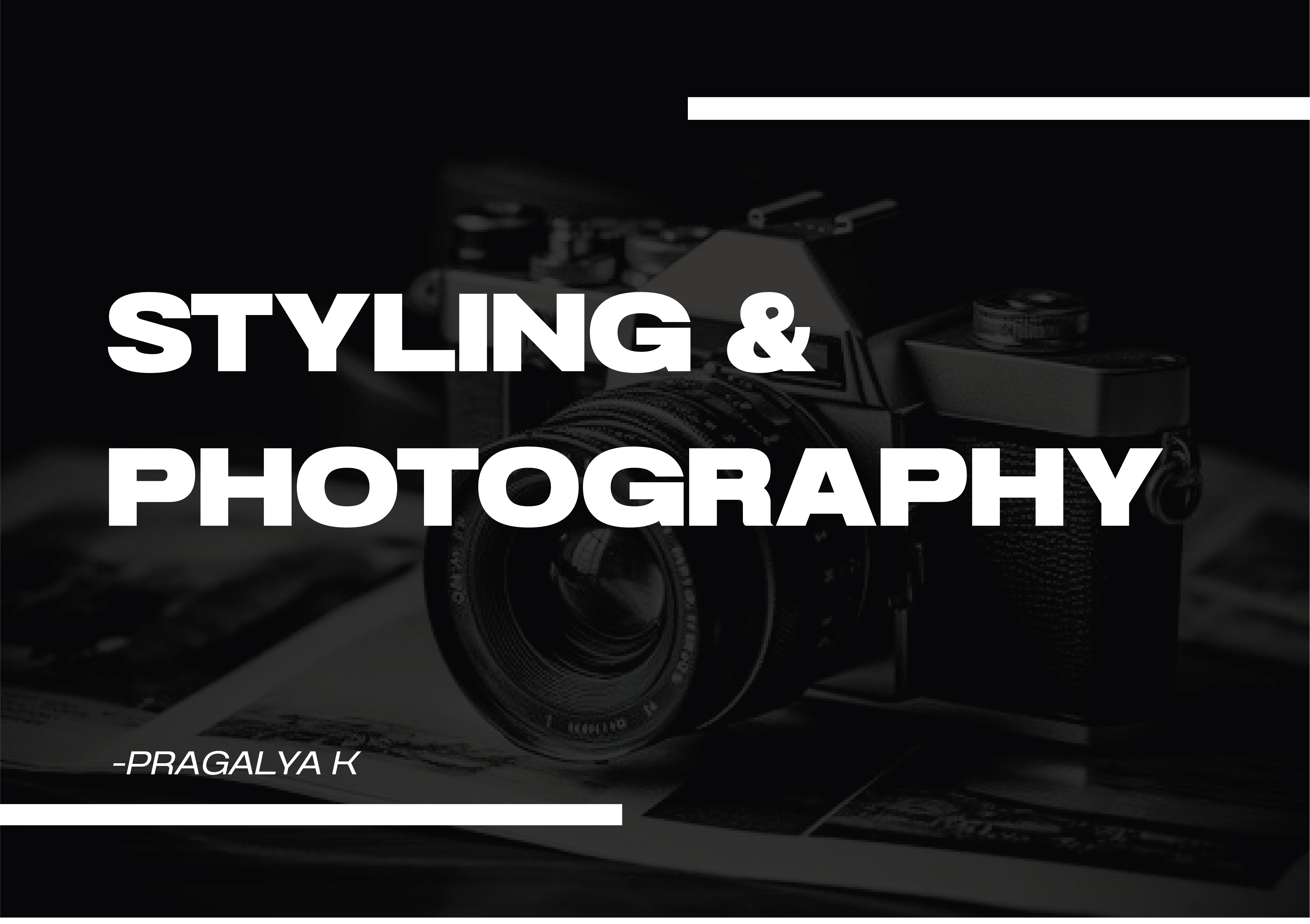 STYLING & PHOTOSHOOT - Visual 1